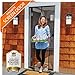 Magnetic Screen Door Fiberglass Mesh Not Nylon & Full Frame Velcro, FAMIROSA New 2017 Design Close Automatically Fits Door Up to 34