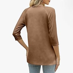 Fall Tops for Women 2025 Casual Button Down Henley