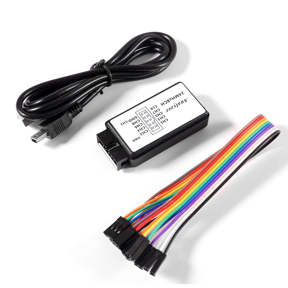 Logic Analyzer 24MHz 8CH with USB Cable for Arduino ARM FPGA M100 SCM