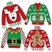 Big Dot of Happiness Ugly Sweater - Sweater Decorations DIY Holiday and Christmas Party Essentials - Set of 20