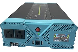 KRXNY 3000W Pure Sine Wave Power Inverter 48V DC to 120V AC with LCD Display Off Grid Home Solar/RV