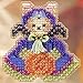 Bewitched Kitty Beaded Counted Cross Stitch Halloween Ornament Kit Mill Hill 2004 Autumn Harvest MHAH64
