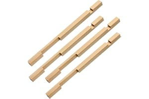 DIICCYO 4 Pcs Wood Beehive Entrance Reducer, Beehive Hive Entrance Protector Wooden Bee Hive Entrance Reducer for 10 Frame Beehive Beekeeping Supplies, Control Ventilation and Keep Out Mice Moths