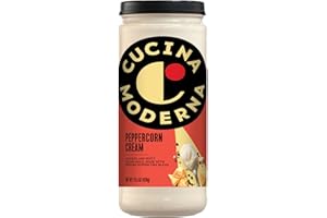 WAHALAA Cucina Moderna Peppercorn Cream Sauce, Luscious and Zesty Pasta Sauce, Made with Real Cheese, 15.5 OZ