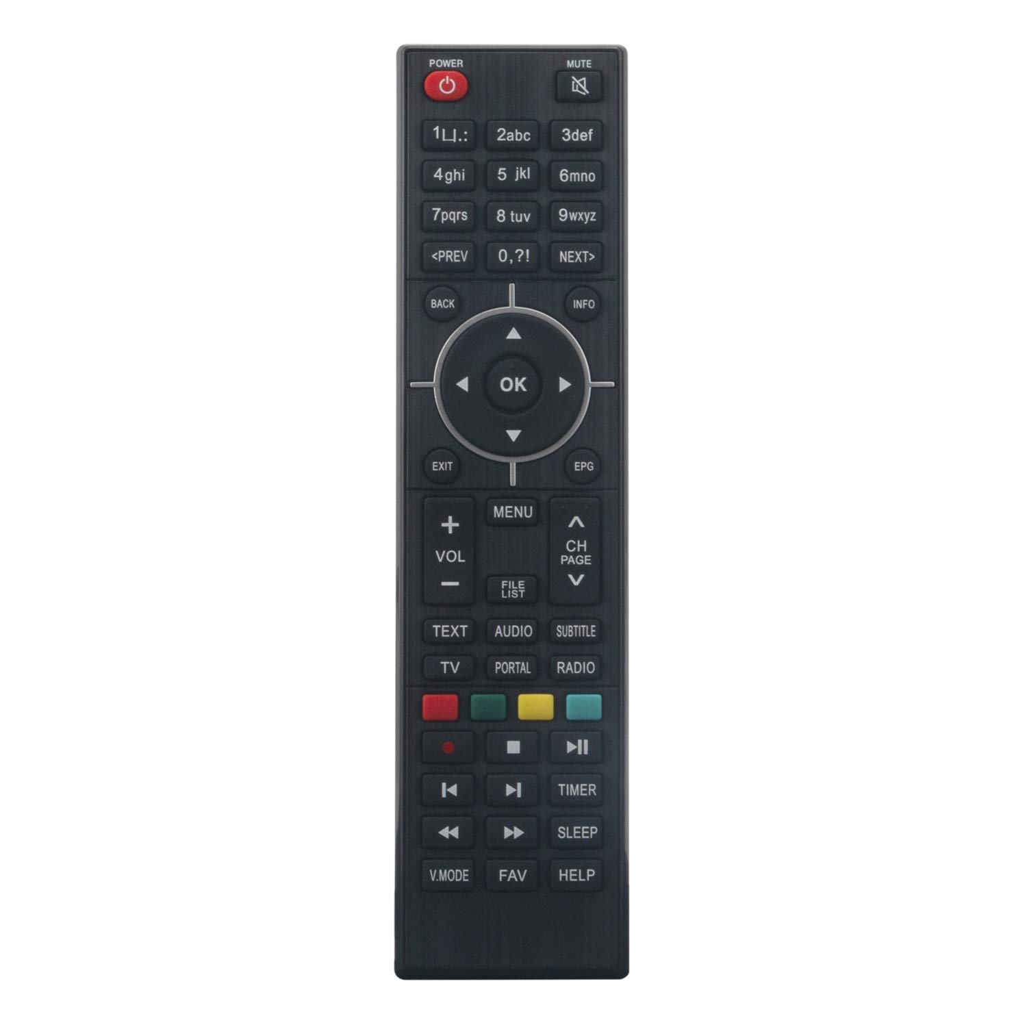 VINABTY Remote Control Replacement for Zgemma single tuner 4k staellite receiver Zgemma Star H5 H2S HS H2H H52TC H4 H7 HS H2S H2H H4 H5 H7 H7C H52TC HS /H2S /H2H /H5 /H5.2S Zgemma H9s H9.2s H9.2H H9