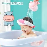 FUSACONY Baby Shower Cap Kids Hair Washing Shield Adjustable Bath Visor Blue view 5