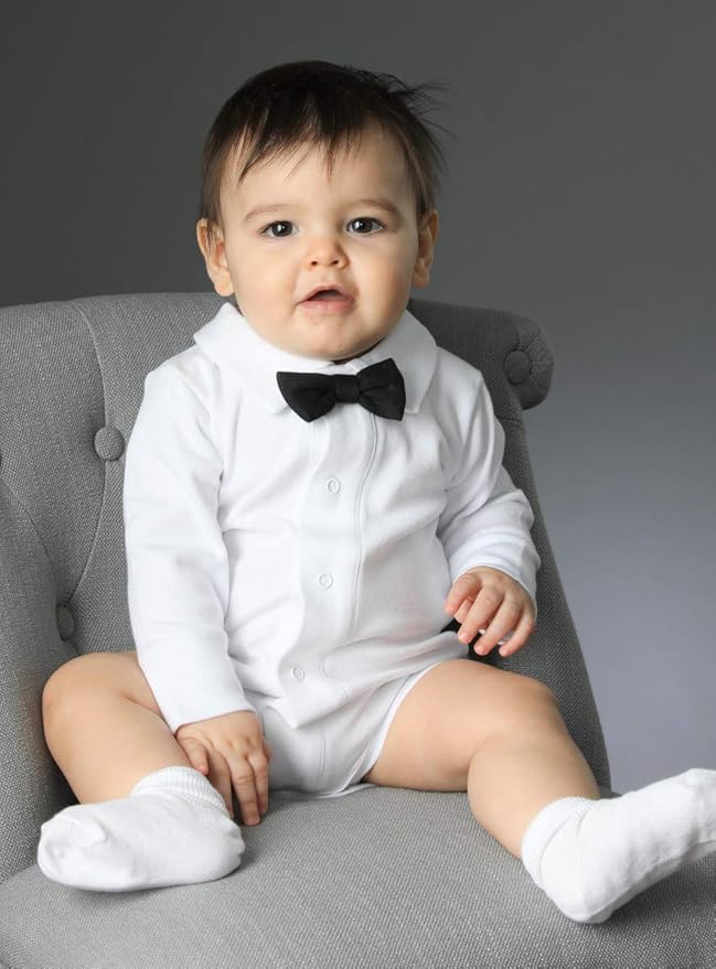 Boutique Magique Body Chemise Coton Bebe Garcon Avec Noeud Papillon Pour Mariage Bapteme Amazon Fr Vetements Et Accessoires