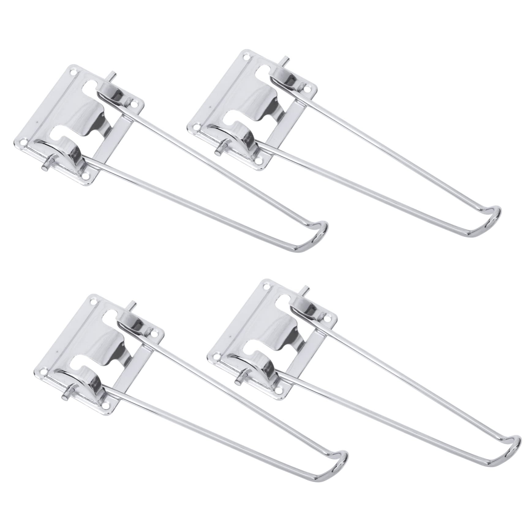 DOITOOL 4Pcs Foldable Table Legs, 21cm Heavy Duty Table Feet, Stainless Folding Hairpin Table Leg, Computer Desk Legs, Adjustable Foldable Furniture Legs for Home DIY Projects (Silver)