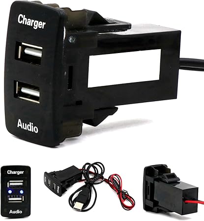 Amazon Honda ホンダ車系用 Usbポート オーディオパーツ 5v 2 1a Usb車の充電器 アダプター カーオーディオアクセサリ 車 バイク