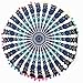 Hot Sale ！Indian Large Round Floor Pillows，Beautyvan Comfortable Charming Indian Mandala Floor Pillows Round Removable and Washable Flowers Bohemian Cushion Pillows Cover Case Cushions (E)