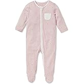 MORI Baby Unisex Clever Pajamas with Two Way Zip - Viscose from Bamboo - Jumpsuit Footed Nightwear for Toddler Boys and Girls