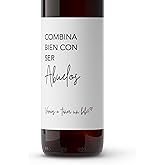 Spanish Pregnancy Announcement Wine Label ● SET of 4 ● Baby Announcement to Parents, Pairs Well with Becoming Grandparents Abuelos Labels Bebe Pregnancy Reveal instead of Card Gift Bag (Minimalist)
