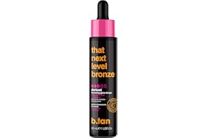 b.tan Dark Self Tanning Drops for Face & Body | That Next Level Bronze - Best Darkest Gradual Sunless Tanner Bronzing Glow Drops, Vegan, Cruelty Free, 1.0 Fl Oz
