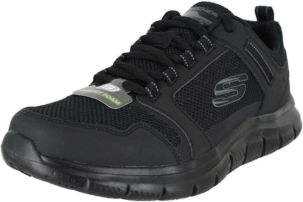 skechers black trainers