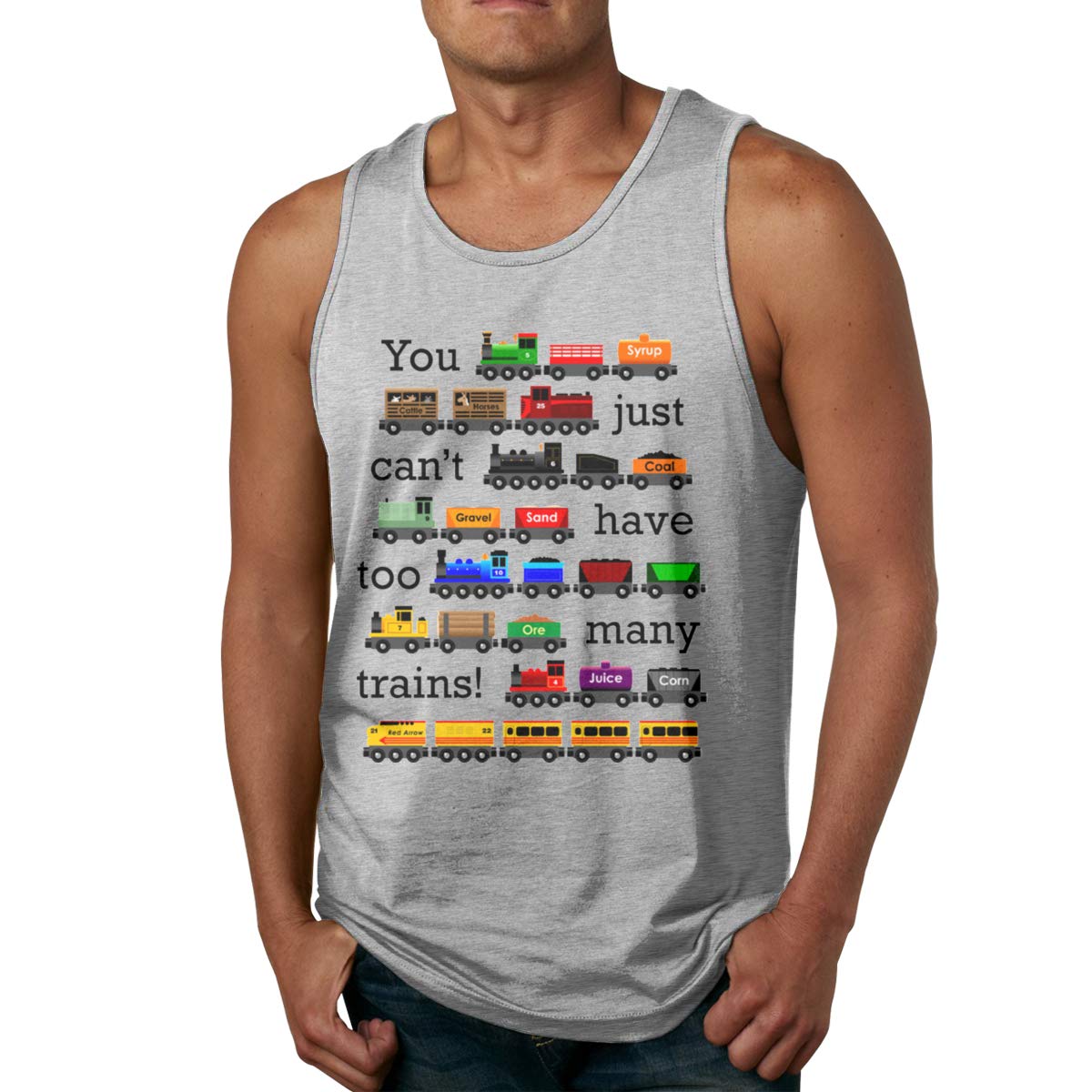 Too Many Trains Workout Muscle Bodybuilding Sleeveless T Shirt