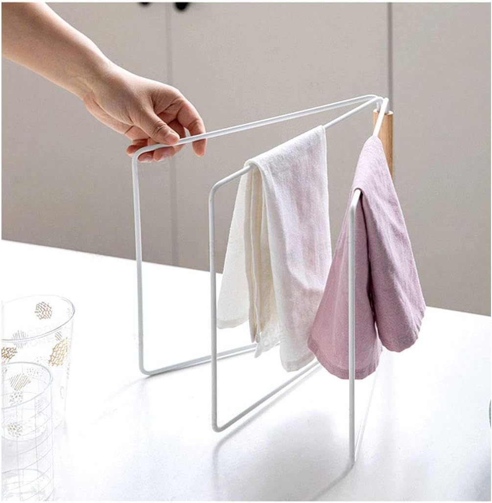 Jitejoe Home Kitchen Countertop Dishcloth Drying Rack, 3 Arms Folding