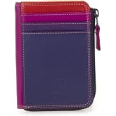 mywalit Small Zip Leather Wallet, 3 Card Slots, ID Window, Coin Pocket