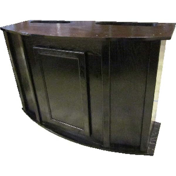 46 gallon bow front aquarium stand oak