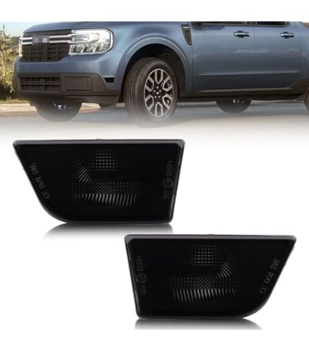 Smoke Vinyl Headlight Tint Overlays For 2022–2024 Ford Maverick – Easy Precut Kit