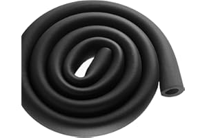Qerfty Pipe Insulation , Foam Pipe Insulation , Exterior Pipe Insulation Wrap, Non-Slip Handle Grip, 6.6ft Long (Black) (0.75″X0.35″)…