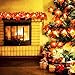 2 Pack Maple Leaves Garland String Lights 40 LED Lights 20ft Waterproof Fall Decoration Seasonal Lights for Holiday Party Indoor Outdoor Decor Birthday Gift 3AA Battery Operated