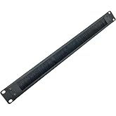 Jingchengmei 1U Disassembled Rack Mount Cable Management Panel with Brush | Metal 1U Brush Panel for Cable Entry for 19-Inch Server Rack or Network Cabinet Black (BF01UAB2)