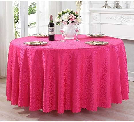 Amazon Lizvivy ポリエステル100 円形テーブルクロスをテーブルクロス ウェディングパーティーのレストランのための固体ソフトディナー テーブルカバー Color C Size Round 240cm テーブルクロス オンライン通販