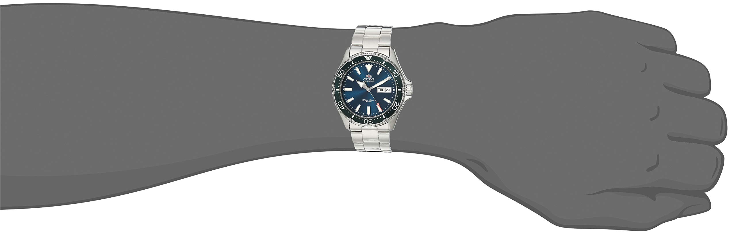 Orient Men's Kamasu Stainless Steel Japanese-Automatic Diving Watch