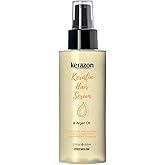 Kerazon Keratin Hair Serum Argan Oil Smoothing Dry Damage Repair Treatment Premium Formula, Anti Frizz Hair Protection