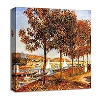 Canvas Wall Art Women in a Garden by Pierre-Auguste Renoir Canvas Prints Home Artwork Decoration for Living Room,Bedroom - 12x12 inches