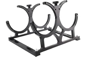 ANWENCHAPEY 7" Nitrous Oxide Nos Dual Bottle Holder Bracket Compatible with 10lb & 15lb Nitrous Bottles - Lightweight, Durable & Corrosion-Resistant