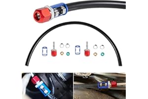 HIHITOMORROW 800-671 A/C Line Splice Kit for 3/8 Line With No.6 Hose, A/C Air Conditioning Repair Splice Connector, Universal Fit For 3/8'' Hose to Hard Lines Repair