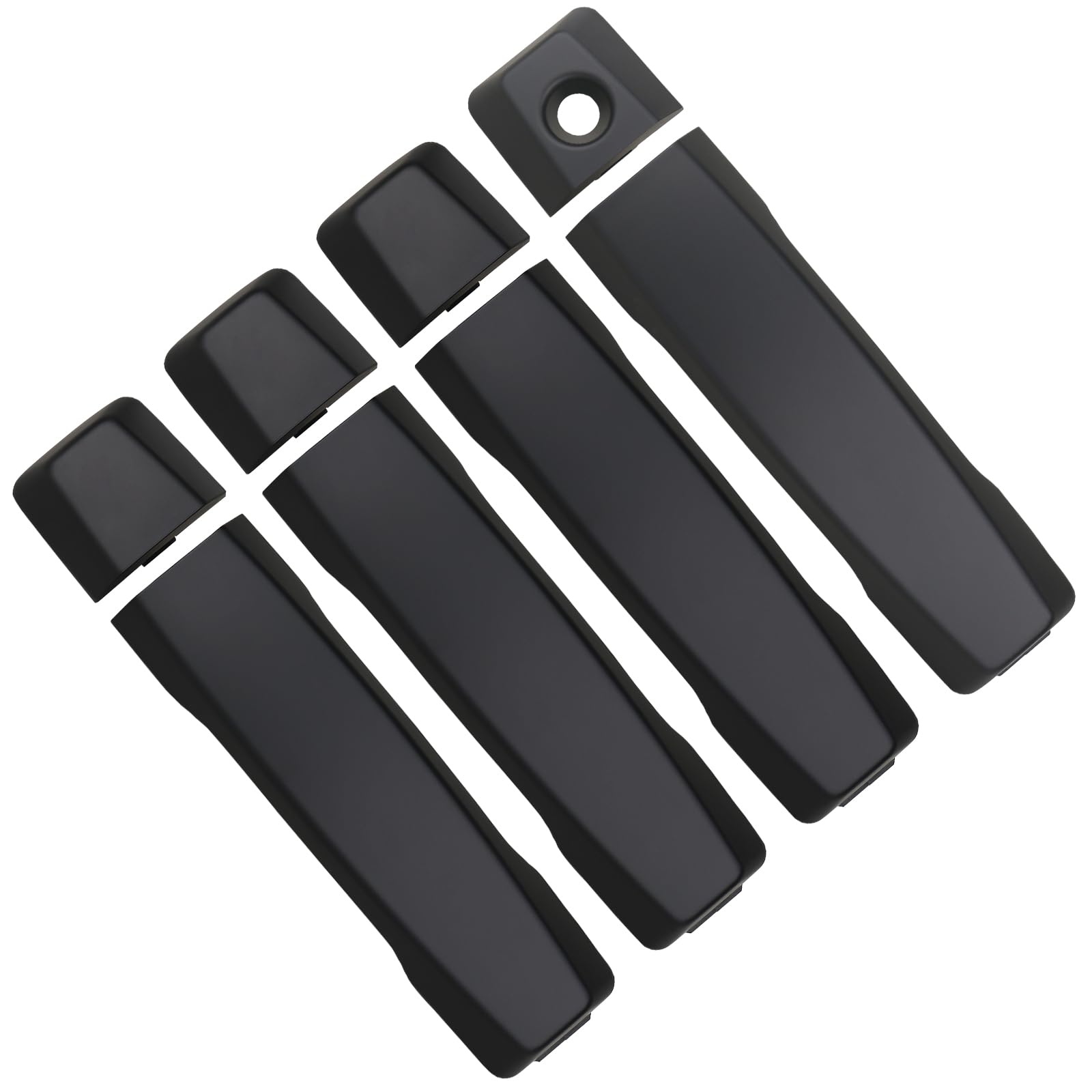 Photo 1 of APPERFiT Exterior Door Handles Matte Black Compatible with Nissan Titan 2004-2015 Front & Rear Door Panels, Left Driver & Right Passenger Side Replaces 80640-7S200 80646-9FU0A