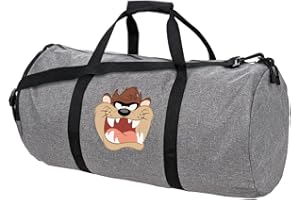 LOGOVISION Looney Tunes Taz Lightweight Duffel Bag for Sports and Gym Packable for Travel