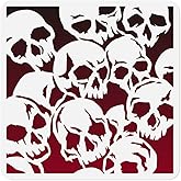 DOODLREAM Skulls Stencil for Painting, 11.8