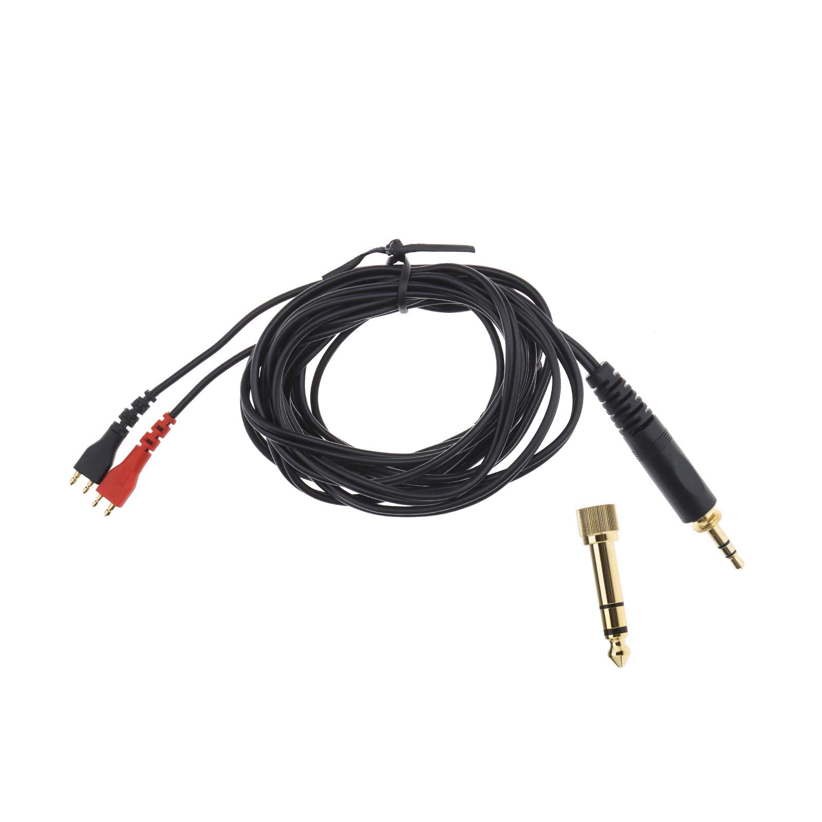EMSea Audio Cable Wire with 3.5/6.3mm Jack, Compatible With Sennheiser HD25 HD560 HD540-2.5m Cable(Left and Right Equal Length)
