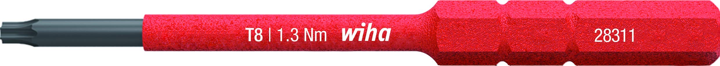 Wiha slimBit Electric T8 x 75 mm, Red, (283115008)