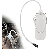 Car Brake Bleeder Kit with 22" Hose & Connector,1L Automotive Brake Fluid Bleeder Bottle for Liquid Level Observation,Hanging