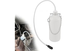 Car Brake Bleeder Kit with 22" Hose & Connector,1L Automotive Brake Fluid Bleeder Bottle for Liquid Level Observation,Hanging