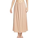 MANCYFIT Half Slips for Women Long Slip Under Dress Invisible Straps Underskirt for Dresses