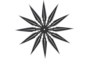 Huntingdoor Traditional Broadheads 12Pcs Hunting Arrow Heads Screw-in Solid Metal Archery Arrow Tips Medieval Arrowhead Old School for Hunting and Target