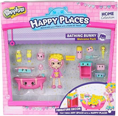 Shopkins Happy Places Welcome Pack, Bunny Bathroom by Fashion Dolls
