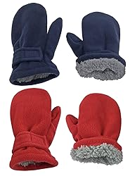 N'Ice Caps Baby Toddler Mittens Kids 2 Pairs Fleece