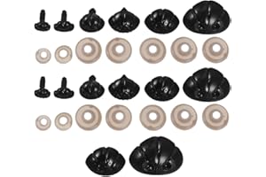Uonlytech 30pcs DIY Nose for Stuffed Animal Craft Projects Dog Nose Safety Plastic Bulk Accessories for Doll m