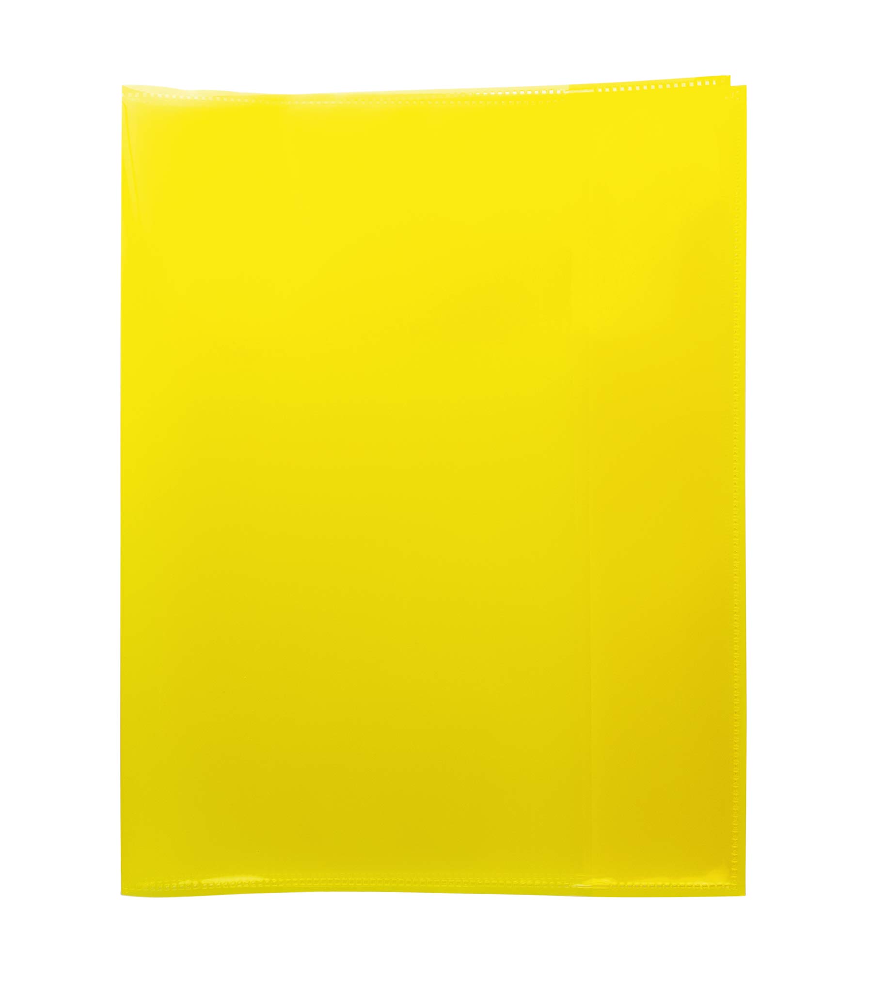 HERMA 19623 Quart Transparent Yellow Notebook Covers, Pack of 10, Book Covers Made of Durable, Wipe-Clean & Extra Thick Polypropylene Film, Transparent Notebook Cover Set for School Notebooks, โ image 1