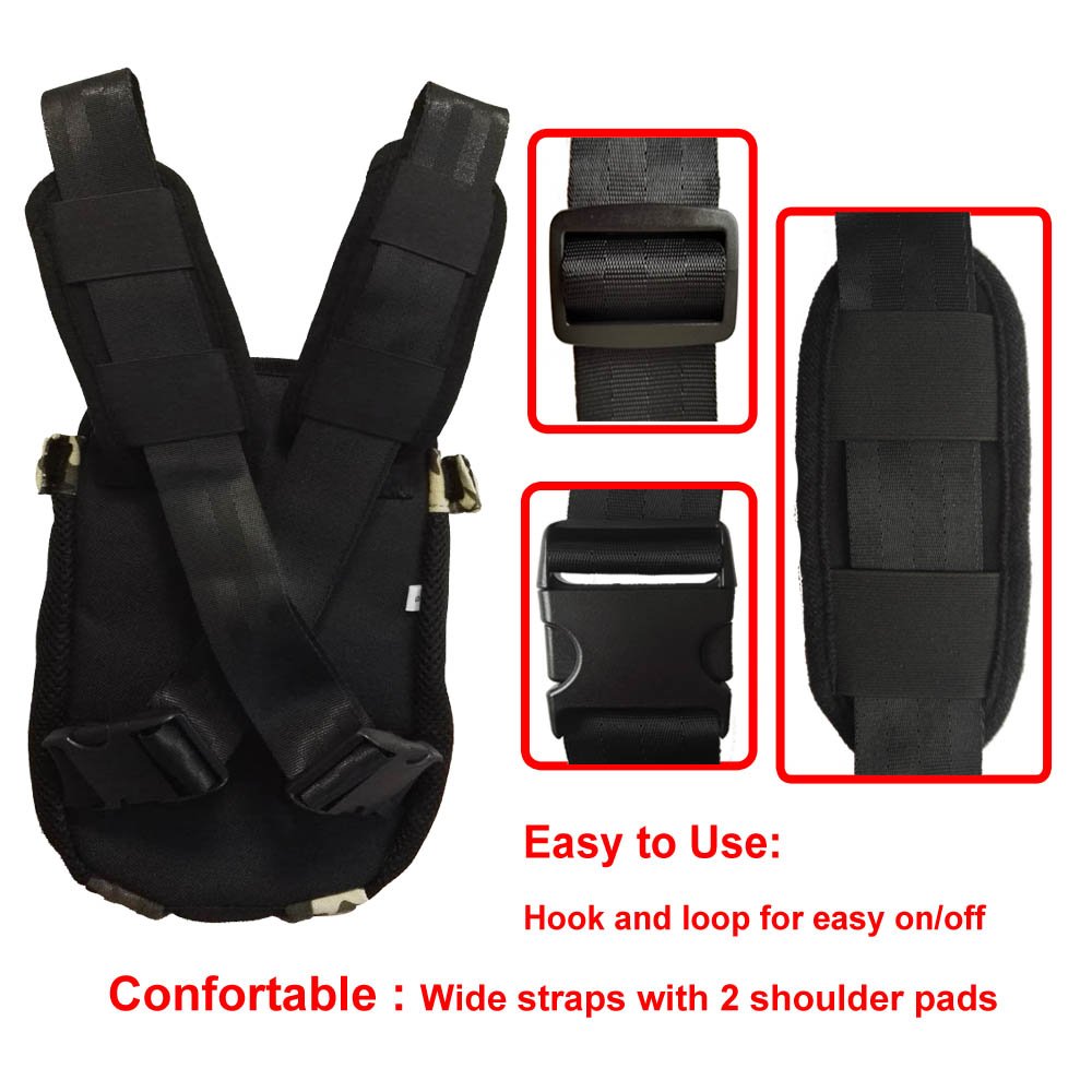 HANCIN Pet Carrier Backpack - Legs Out Front Cat Dog Carrier, Camo, Small Size