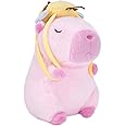 CHDBLOCK Capybara Plush Toy - 9 Inch Kawaii Capibara Stuffed Animal with Bee Backpack, Cute Pink Capybara Plushie Doll Pillow for Kids and Adults