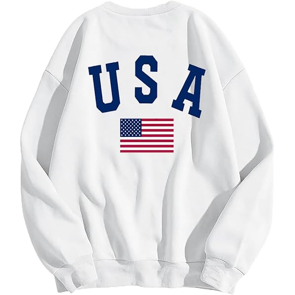 Women'S Oversized Los Angeles California Letter Print Sweatshirt - Casual Pullover With Drop Shoulder Design, Round Neck Long Sleeve * Top For Casual Attire & Streetwear