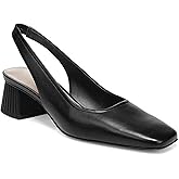 Juliet Holy Women's Slingback Low Chunky Heels Pumps Closed Square Toe Block Heel Slip On Party Dress Work Shoes