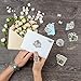 PICKME Greeting Card Making Kit DIY, Handmade Card Making Kits for Adults & Kids, Beautiful Floral Assortment of Art Characters with Envelopes, Create Your Personalized Birthday Card & Thank You Card